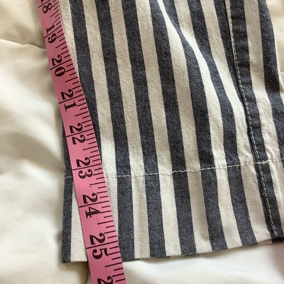 Brandy Melville Striped Cotton Stretch Crop Pants 24”x25” - Picture 5 of 11